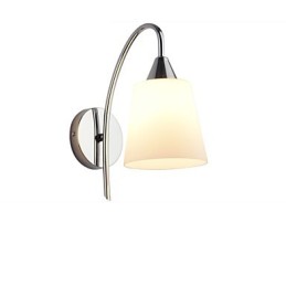 Luminária de parede de vidro Arandelas de parede Base de metal para luz de parede