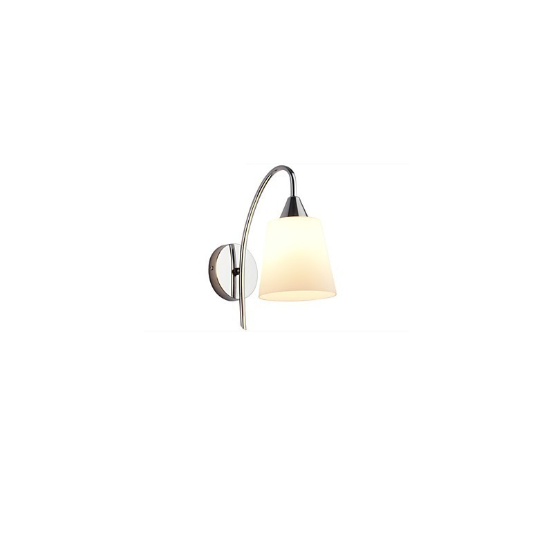 Luminária de parede de vidro Arandelas de parede Base de metal para luz de parede