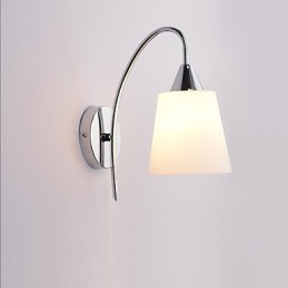 Luminária de parede de vidro Arandelas de parede Base de metal para luz de parede