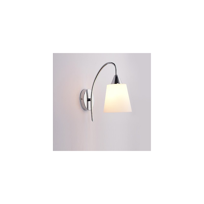 Luminária de parede de vidro Arandelas de parede Base de metal para luz de parede