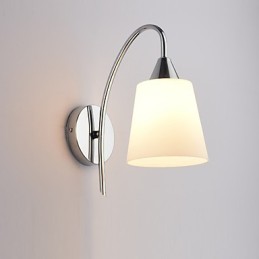Luminária de parede de vidro Arandelas de parede Base de metal para luz de parede