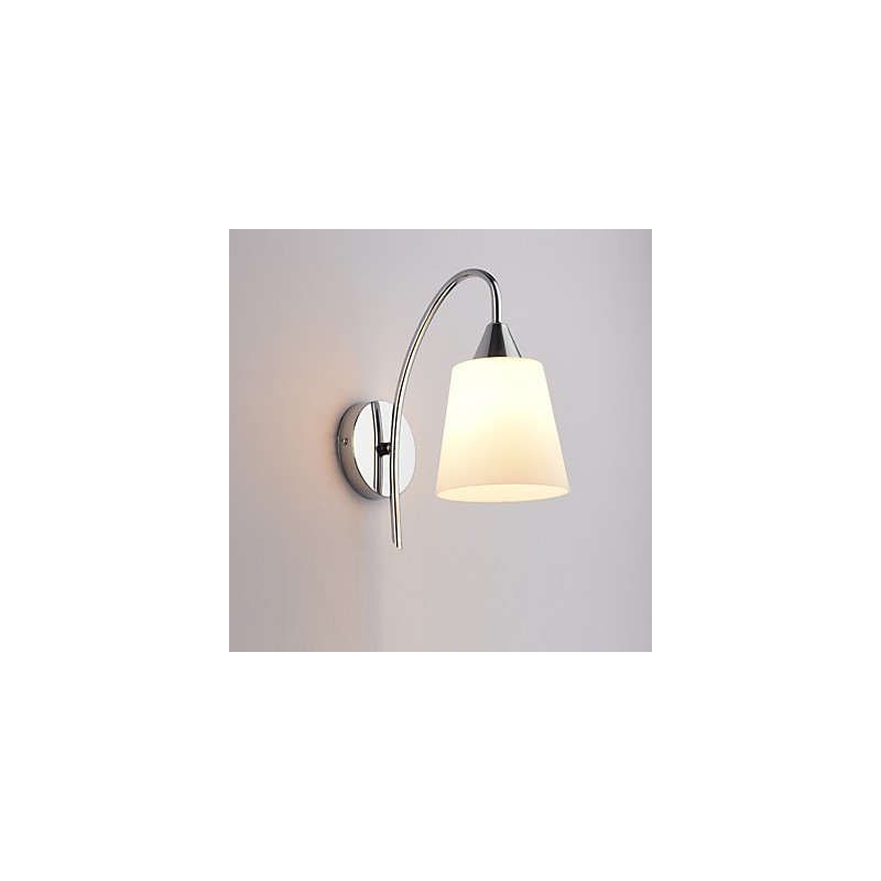 Luminária de parede de vidro Arandelas de parede Base de metal para luz de parede