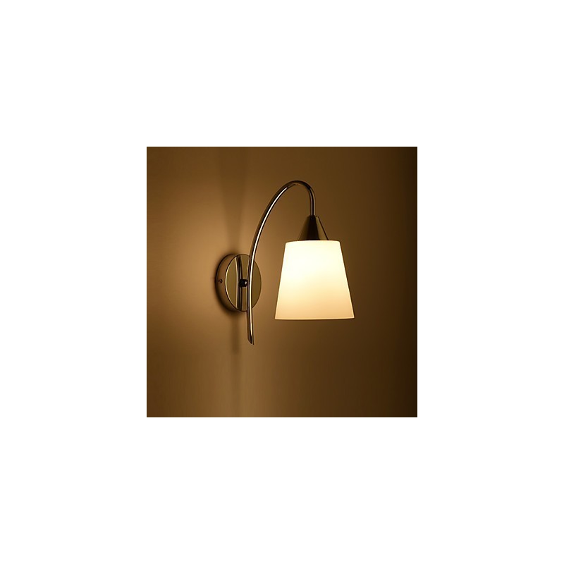 Luminária de parede de vidro Arandelas de parede Base de metal para luz de parede