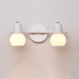 Luminária de parede de vidro moderna contemporânea com luz ambiente, arandelas de parede, luminária de parede
