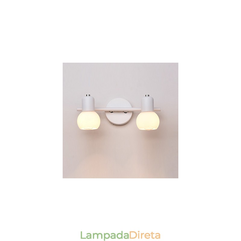 Luminária de parede de vidro moderna contemporânea com luz ambiente, arandelas de parede, luminária de parede