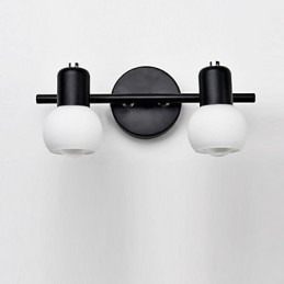 Luminária de parede de vidro moderna contemporânea com luz ambiente, arandelas de parede, luminária de parede