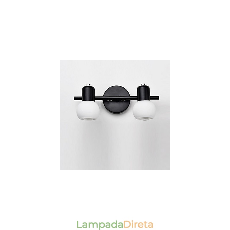 Luminária de parede de vidro moderna contemporânea com luz ambiente, arandelas de parede, luminária de parede