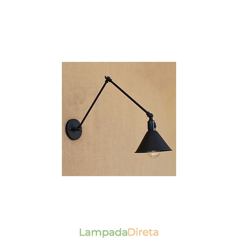 Recurso de pintura retrô country para braço oscilante estilo mini proteção ocular downlight luzes de braço oscilante