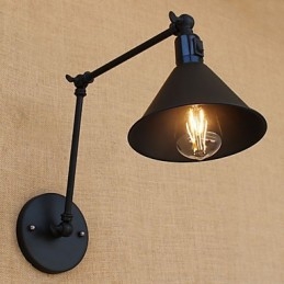 Recurso de pintura retrô country para braço oscilante estilo mini proteção ocular downlight luzes de braço oscilante