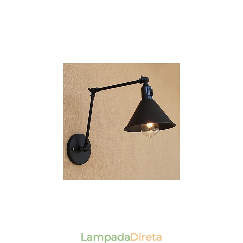 Recurso de pintura retrô country para braço oscilante estilo mini proteção ocular downlight luzes de braço oscilante