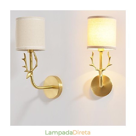 Simples Vintage Tradicional Clássico Latão Recurso para Mini Estilo Luz Ambiente Arandelas de Parede Luz de Parede