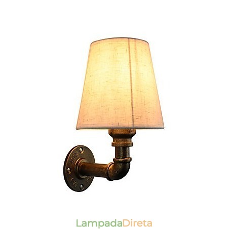 Luminária de parede rústica em latão para iluminação ambiente Luminária de parede rústica em latão para iluminação ambiente