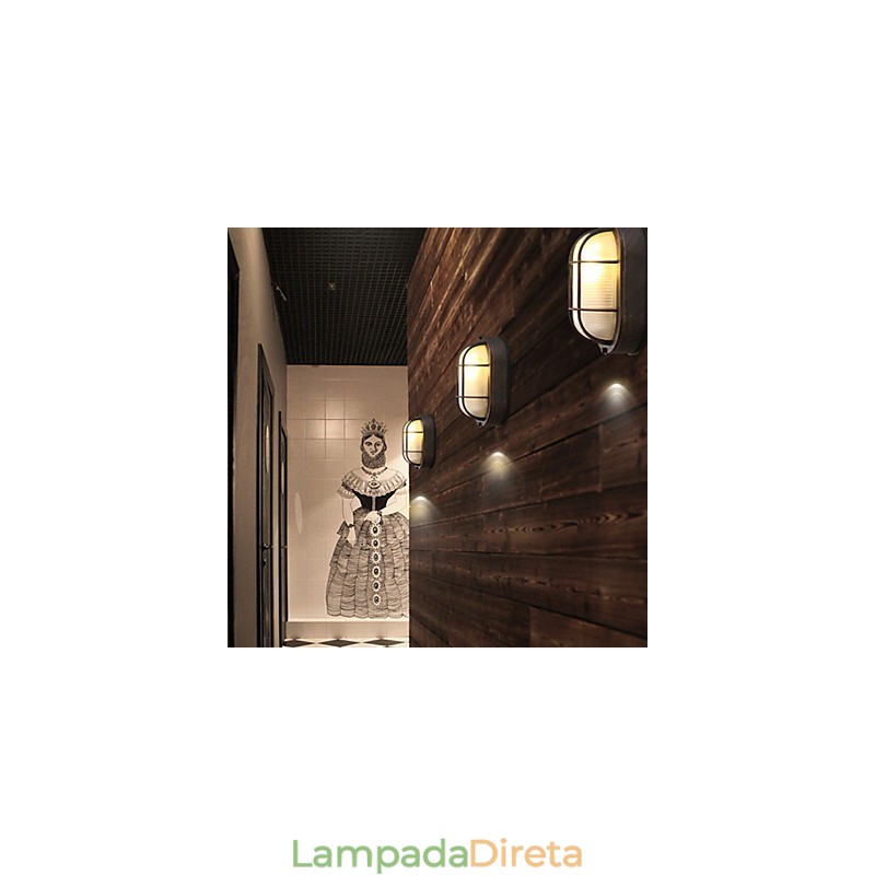 Luminária de parede moderna contemporânea com luz ambiente