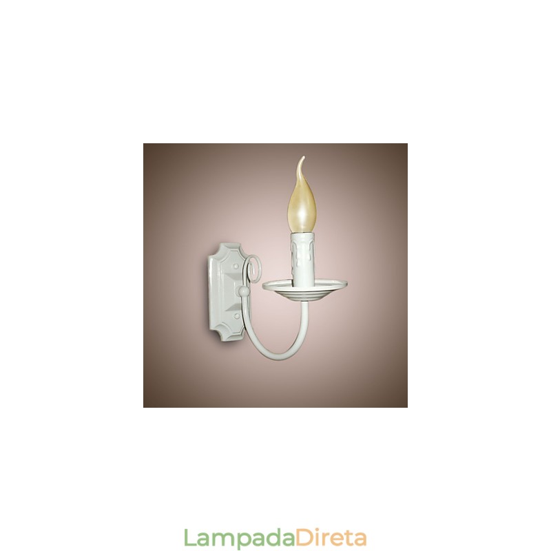 Luminária de parede moderna simples, vela, lâmpada de cabeça única, lâmpada de cabeceira para corredor