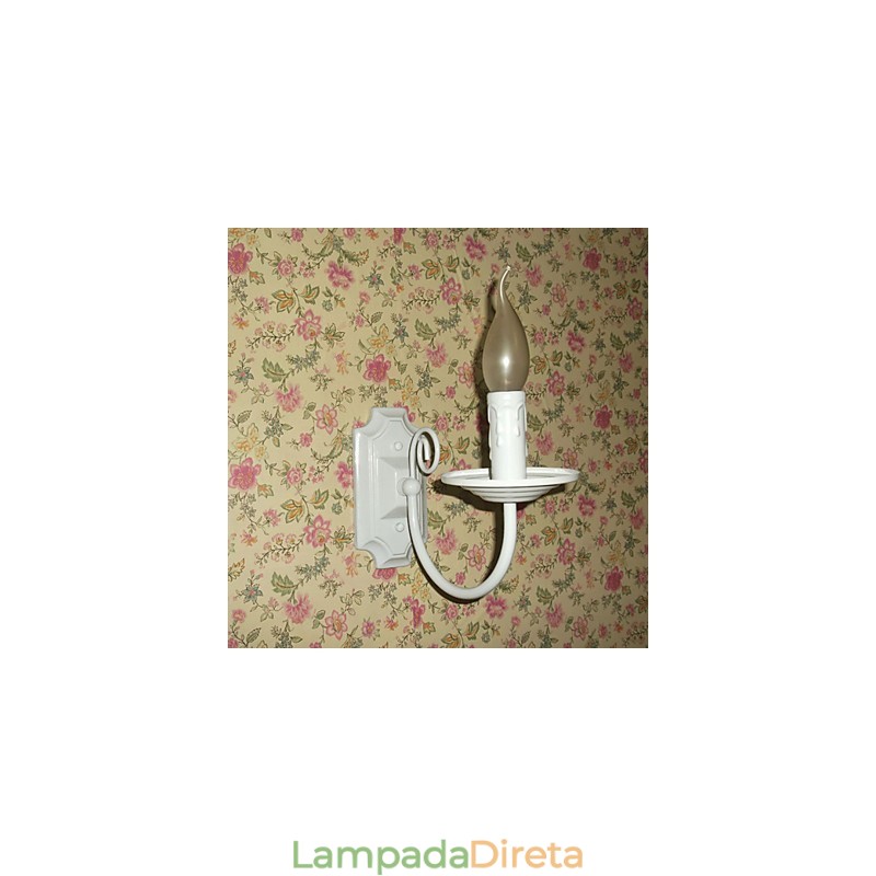 Luminária de parede moderna simples, vela, lâmpada de cabeça única, lâmpada de cabeceira para corredor