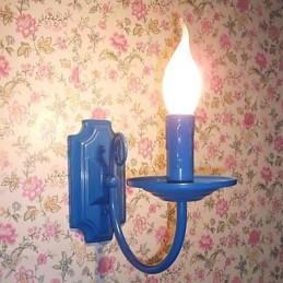 Luminária de parede moderna simples, vela, lâmpada de cabeça única, lâmpada de cabeceira para corredor