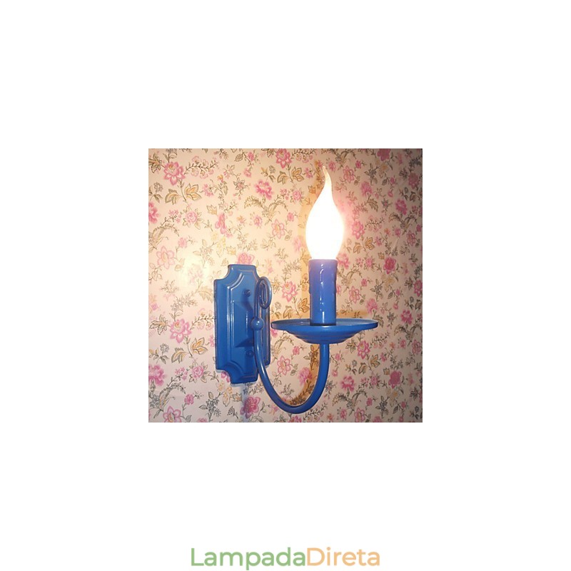 Luminária de parede moderna simples, vela, lâmpada de cabeça única, lâmpada de cabeceira para corredor