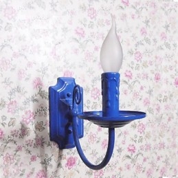 Luminária de parede moderna simples, vela, lâmpada de cabeça única, lâmpada de cabeceira para corredor