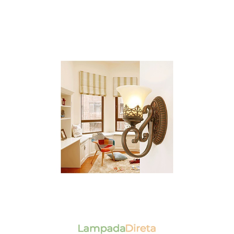 Recurso eletrogalvanizado contemporâneo moderno para arandelas de parede com luz ambiente