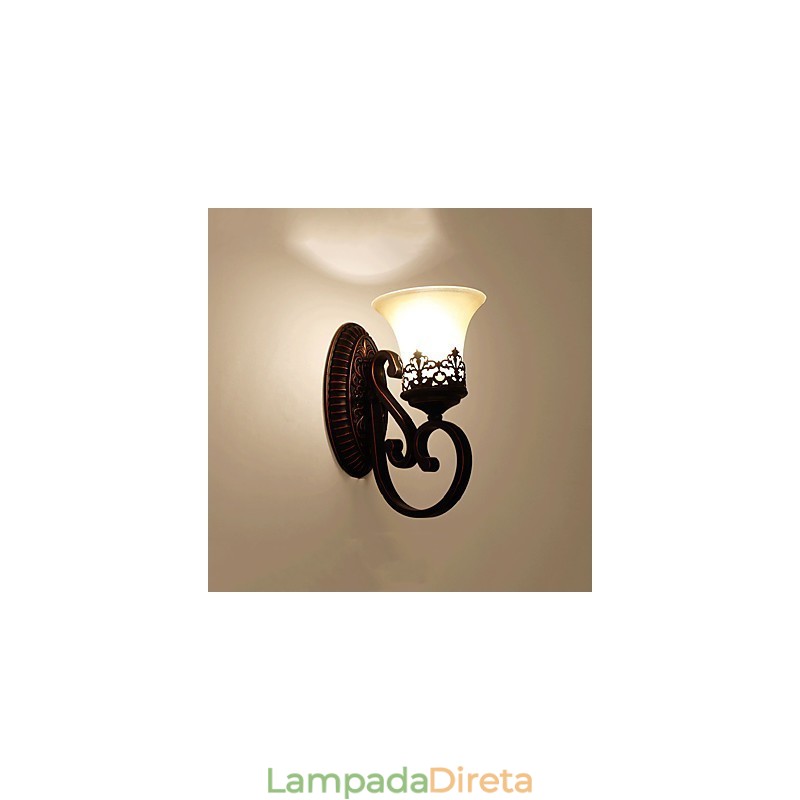 Recurso eletrogalvanizado contemporâneo moderno para arandelas de parede com luz ambiente
