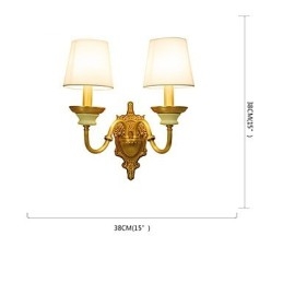 Simples Country Tradicional Clássico Latão Recurso para Mini Estilo Uplight Wall Sconces Luz de Parede