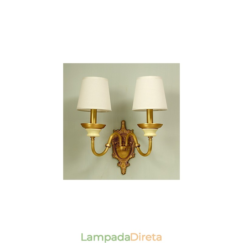 Simples Country Tradicional Clássico Latão Recurso para Mini Estilo Uplight Wall Sconces Luz de Parede