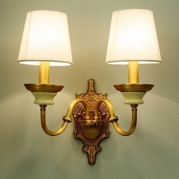 Simples Country Tradicional Clássico Latão Recurso para Mini Estilo Uplight Wall Sconces Luz de Parede