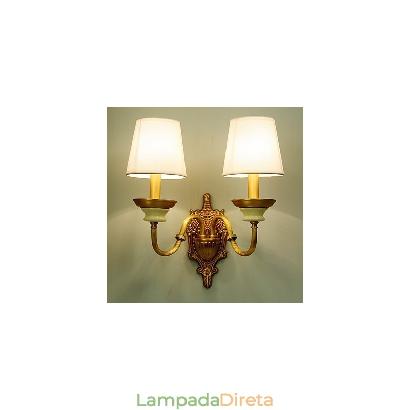 Simples Country Tradicional Clássico Latão Recurso para Mini Estilo Uplight Wall Sconces Luz de Parede