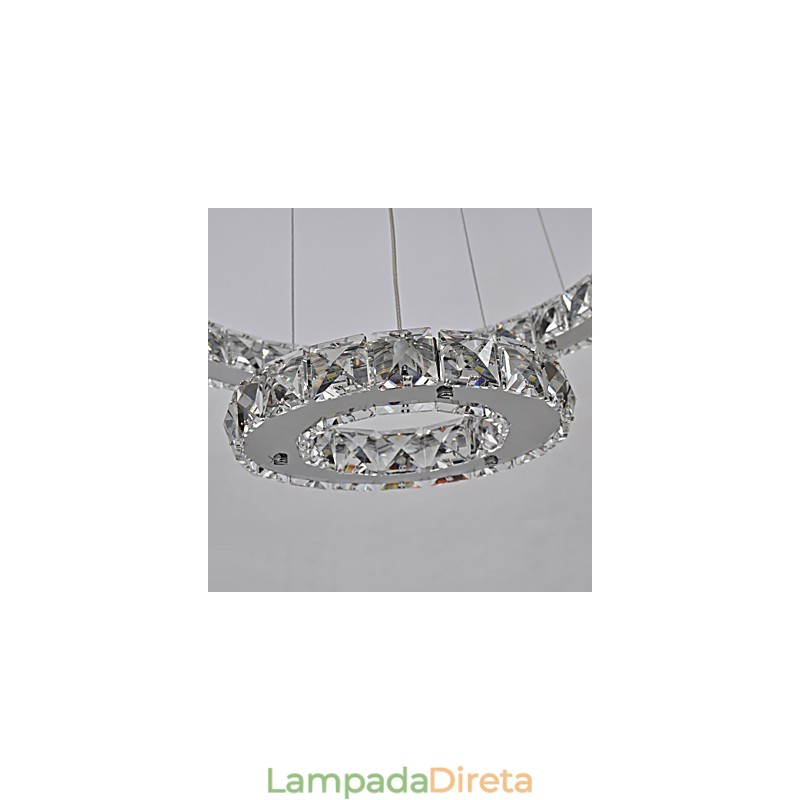 Lustre de metal cromado clássico tradicional
