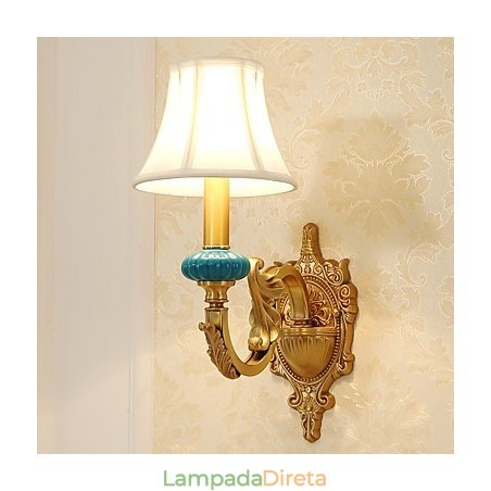 Simples Country Tradicional Clássico Latão Recurso para Mini Estilo Uplight Wall Sconces Luz de Parede Simples Country Tradicional Clássico Latão Recurso para Mini Estilo Uplight Wall Sconces Luz de Parede