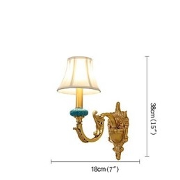 Simples Country Tradicional Clássico Latão Recurso para Mini Estilo Uplight Wall Sconces Luz de Parede