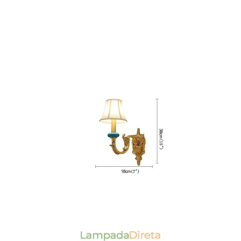 Simples Country Tradicional Clássico Latão Recurso para Mini Estilo Uplight Wall Sconces Luz de Parede