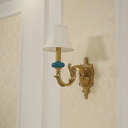 Simples Country Tradicional Clássico Latão Recurso para Mini Estilo Uplight Wall Sconces Luz de Parede