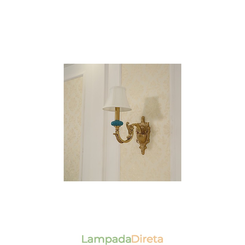 Simples Country Tradicional Clássico Latão Recurso para Mini Estilo Uplight Wall Sconces Luz de Parede