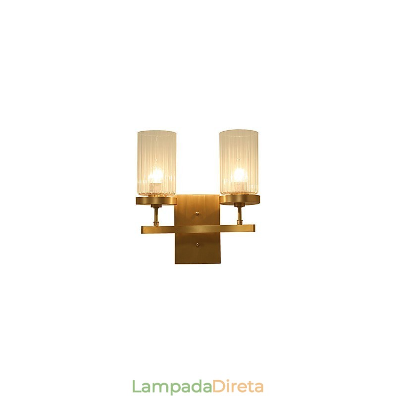 Recurso de latão country clássico tradicional para arandelas de parede estilo mini uplight
