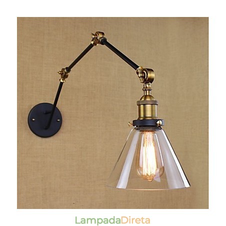 Pintura retrô vintage simples para proteção ocular com braço oscilante e luz ambiente Pintura retrô vintage simples para proteção ocular com braço oscilante e luz ambiente