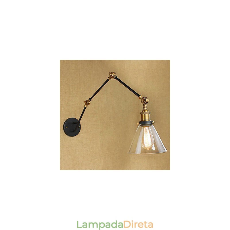 Pintura retrô vintage simples para proteção ocular com braço oscilante e luz ambiente