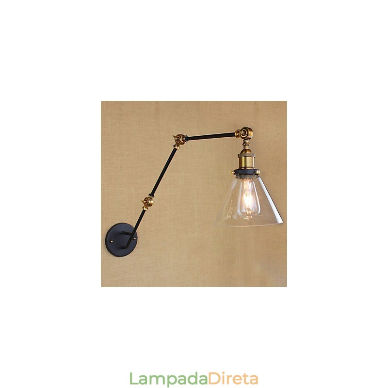 Pintura retrô vintage simples para proteção ocular com braço oscilante e luz ambiente