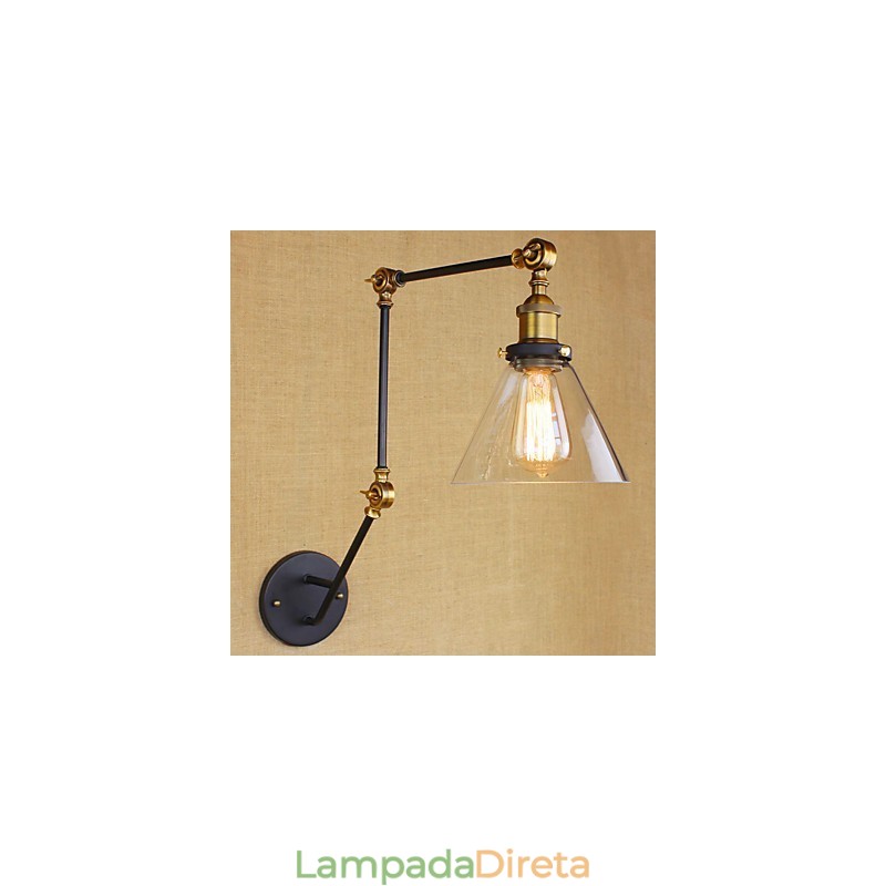 Pintura retrô vintage simples para proteção ocular com braço oscilante e luz ambiente