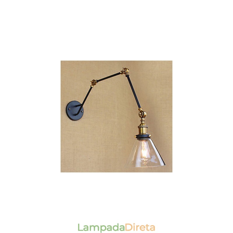 Pintura retrô vintage simples para proteção ocular com braço oscilante e luz ambiente