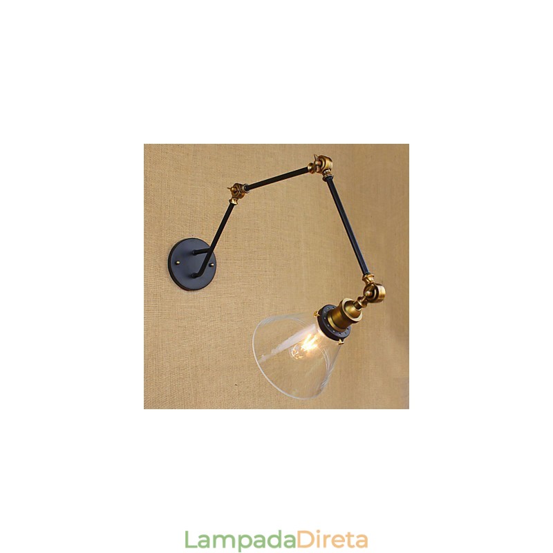 Pintura retrô vintage simples para proteção ocular com braço oscilante e luz ambiente