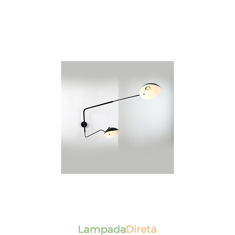 Luminária de parede vintage estilo industrial loft americano para quarto, sala de jantar, sala de café e bar, decoração de parede