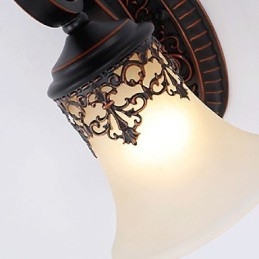 Luminária de parede para lobby de hotel, luminária de parede europeia para quarto, luminária criativa para sala de estar, decoração retrô, luminária de parede para corredor