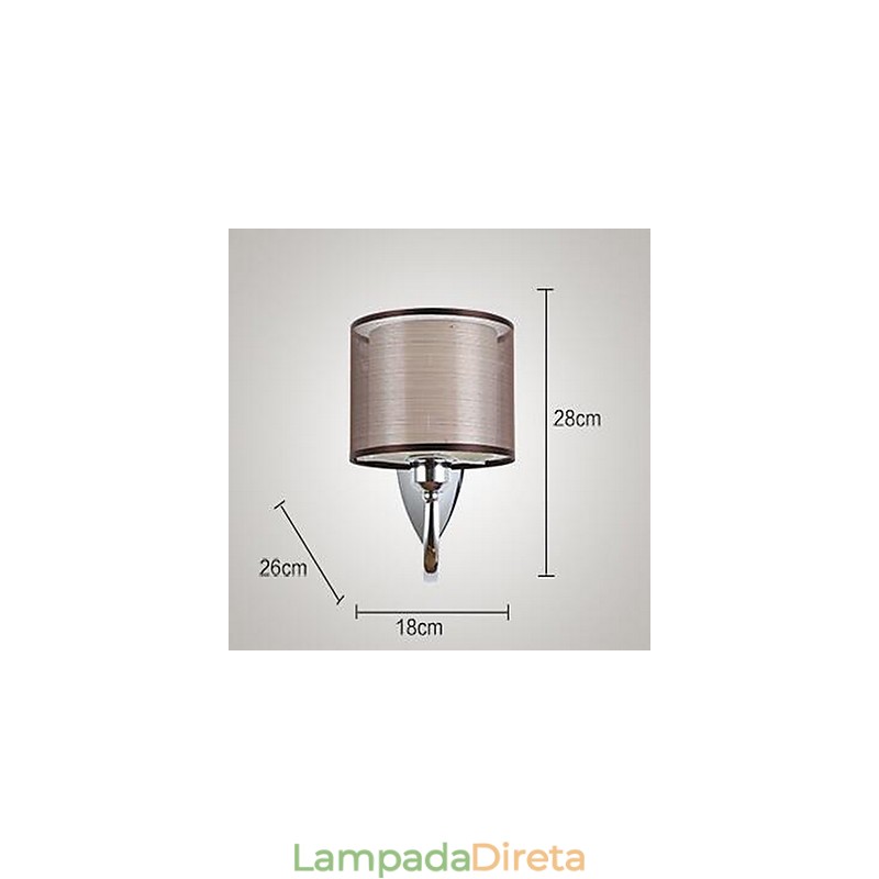 Luminária de parede vintage galvanizada Downlight
