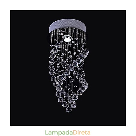 Moderno Contemporâneo Cristal Cromado Cristal Montagem Embutida Moderno Contemporâneo Cristal Cromado Cristal Montagem Embutida