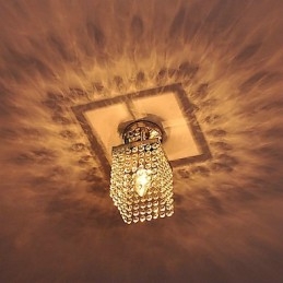 Pintura em estilo moderno e contemporâneo de cristal em miniatura com montagem embutida