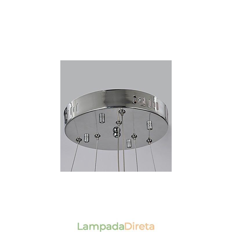 Lustre de metal cromado clássico tradicional