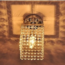Pintura em estilo moderno e contemporâneo de cristal em miniatura com montagem embutida