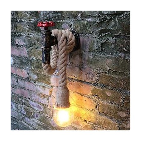 Pintura rústica de chalé para arandelas de parede com luz ambiente Pintura rústica de chalé para arandelas de parede com luz ambiente