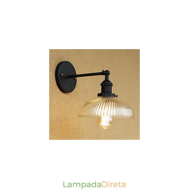 Pintura retrô country para proteção ocular em estilo mini, arandelas de parede com luz ambiente